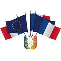 Pack 2 drapeaux spécial école - Virages