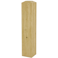 Borne en bois carre 14 x 14 cm