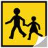 Panneau arrire transport d'enfants