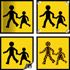 Panneau arrire transport d'enfants