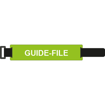 Brassard rflchissant avec scratch guide-file